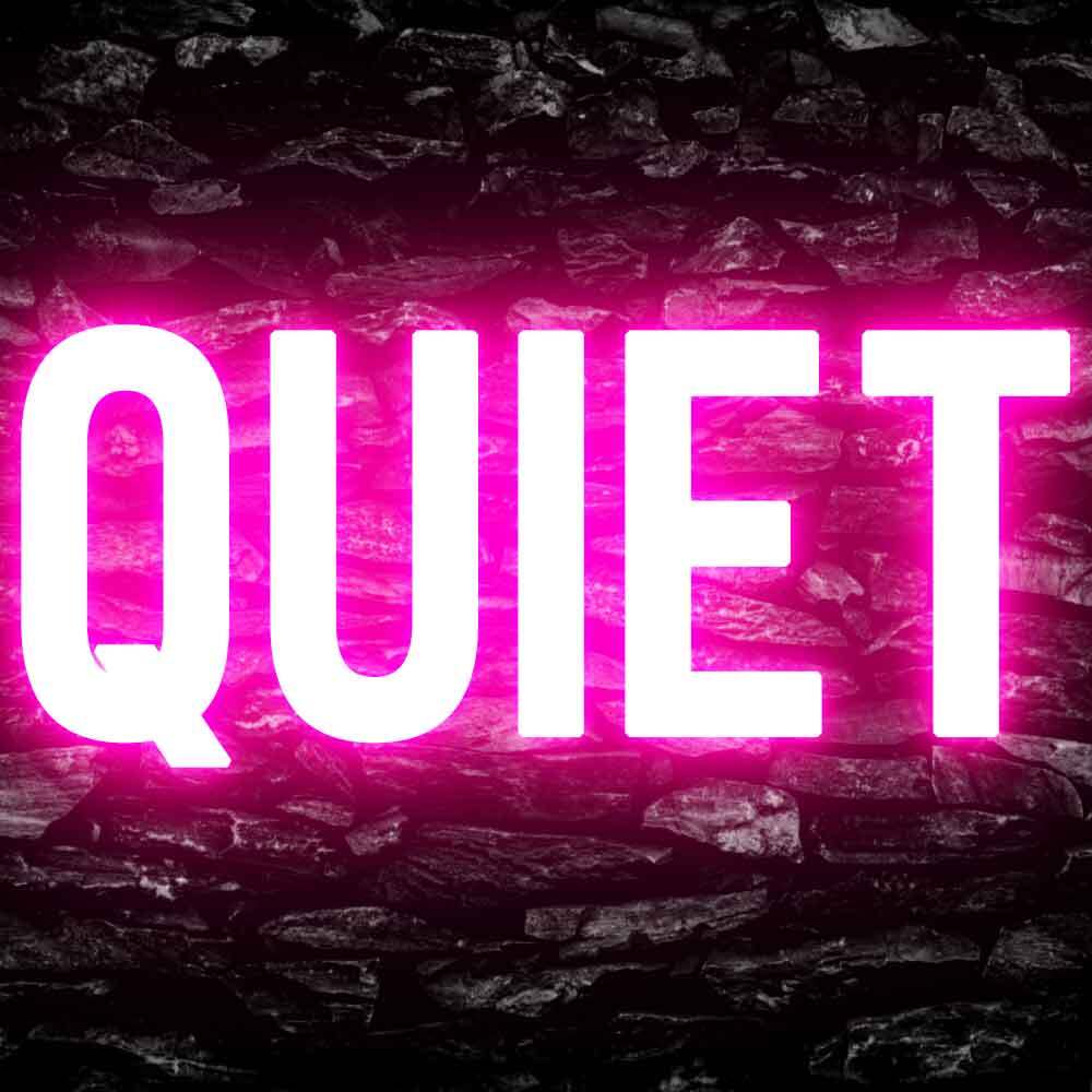 Quiet Please Office Decor Display Flexible Custom Neon Sign