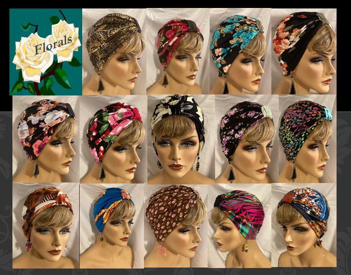 14 Different Florals -Variety of fabric types and weights many with Lace Tabs -