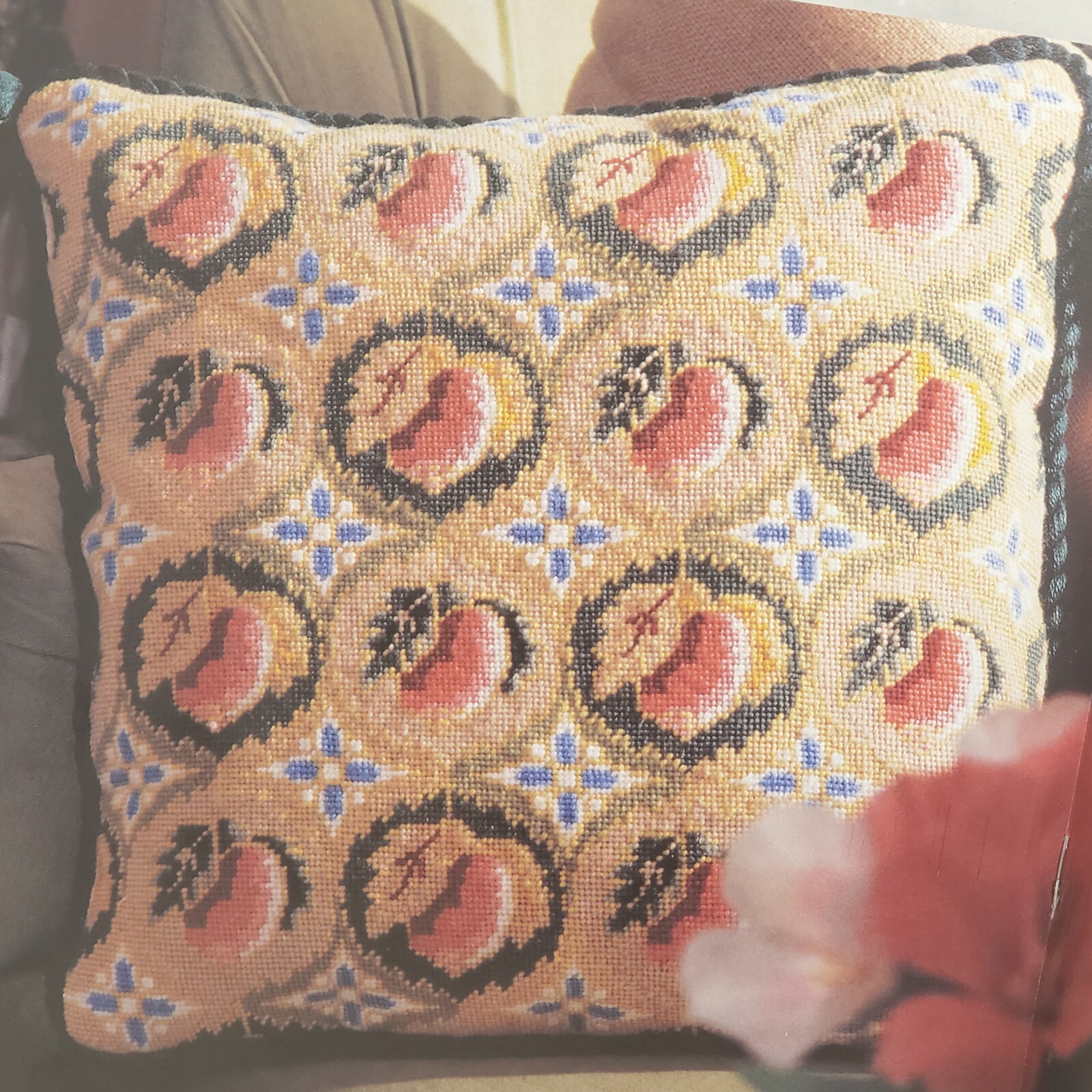 Erica Wilson QUAINT QUINCES needlepoint PATTERN ONLY MOMA Metropolitan Museum