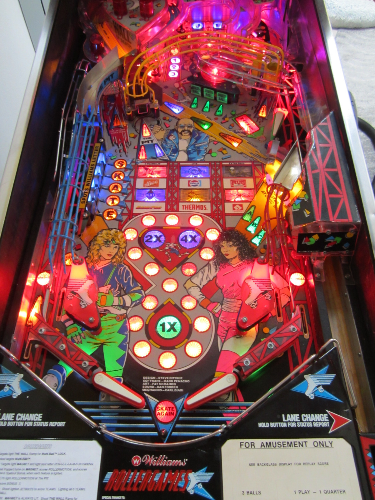 ROLLERGAMES Complete LED Lighting Kit custom SUPER BRIGHT PINBALL LED KIT