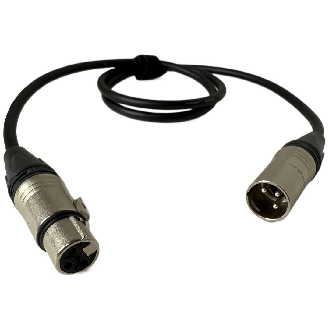 MOGAMI MICROPHONE CABLE 3 FT - NEUTRIK XLR CONNECTORS MIC CUSTOM BUILT