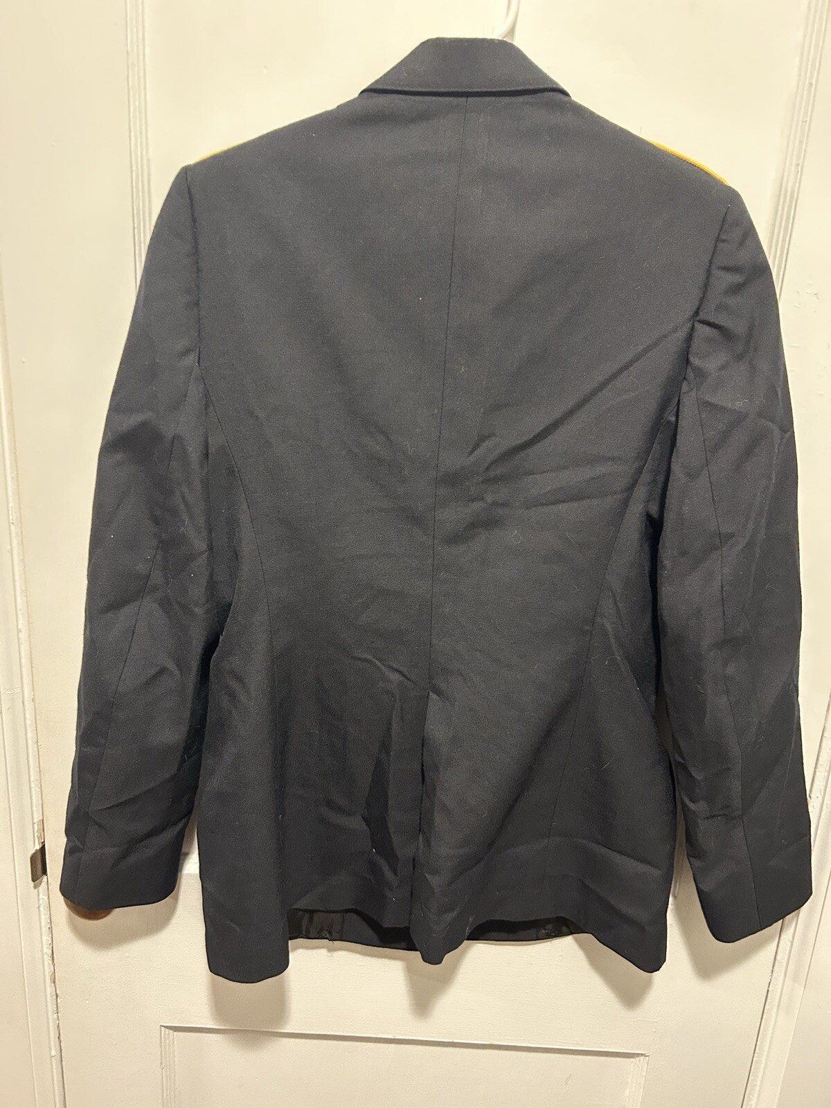 womens classic design army blue jacket Size 10JR
