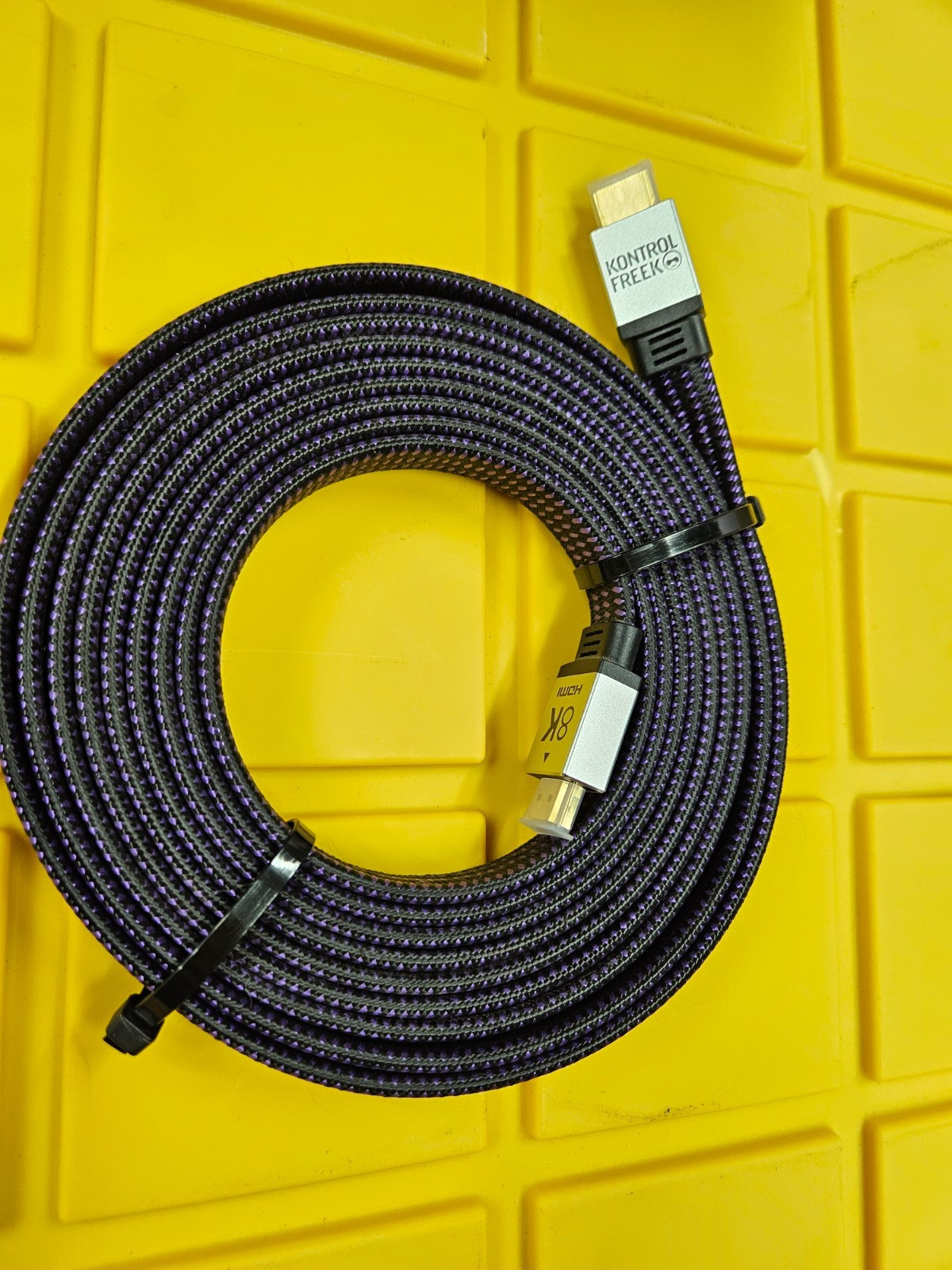 Kontrolfreek 12' HDMI 8k Ultra Black-Purple Gaming Cable Playstation Xbox