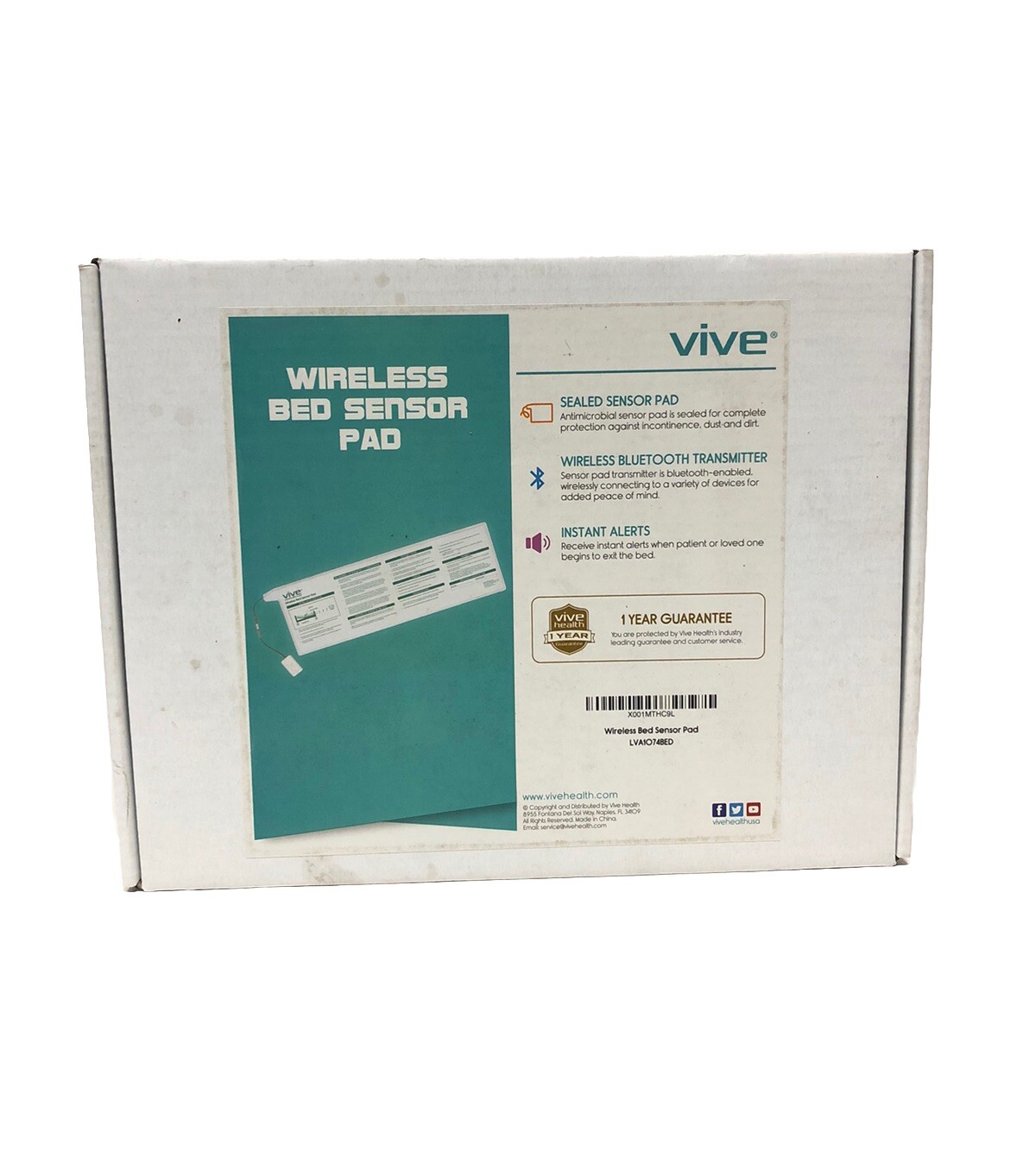 New Vive Wireless Bed Sensor Pad LVA1O74BED Has Bluetooth-Enabled Transmitter