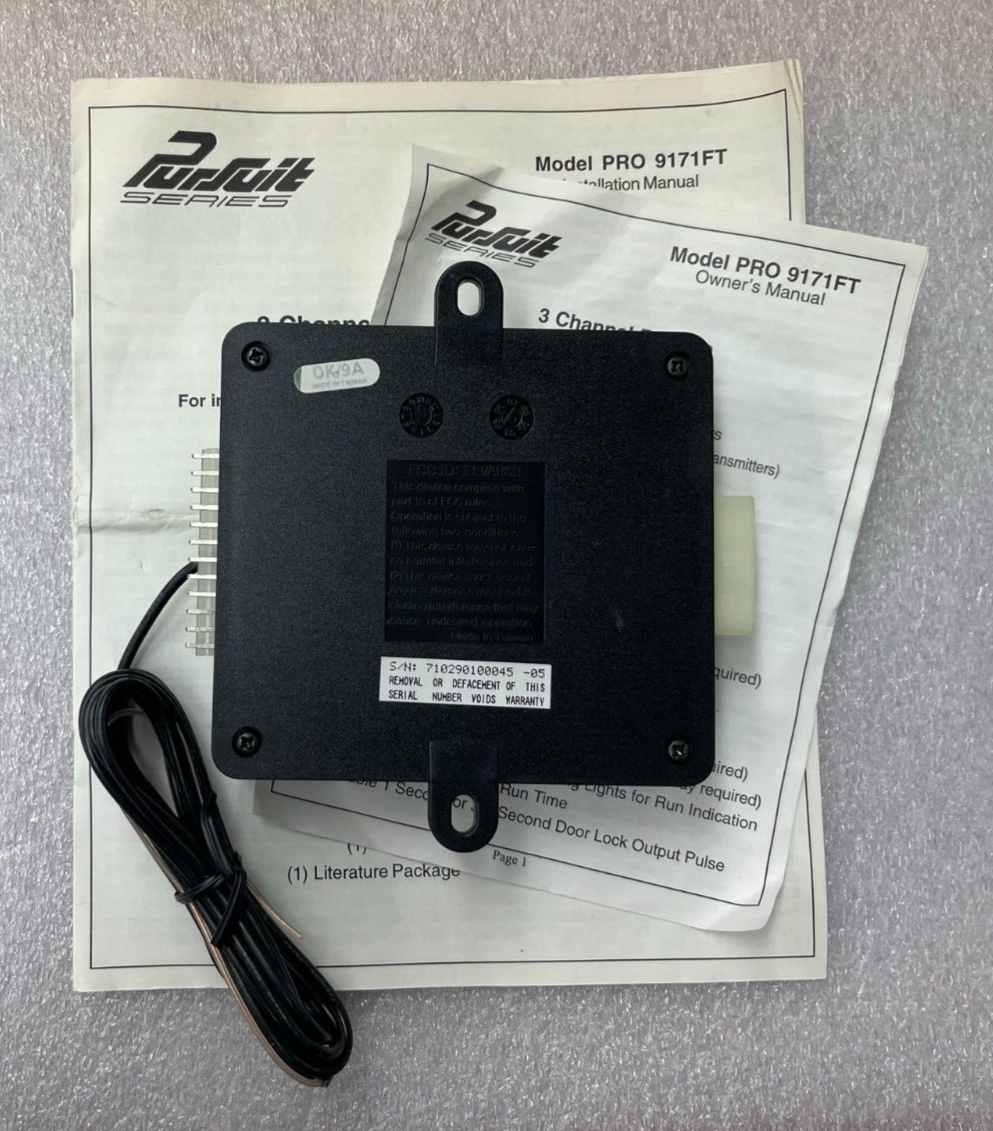Pursuit PRO-9171FT Security Remote Start System Replacement Module ELVAR6B