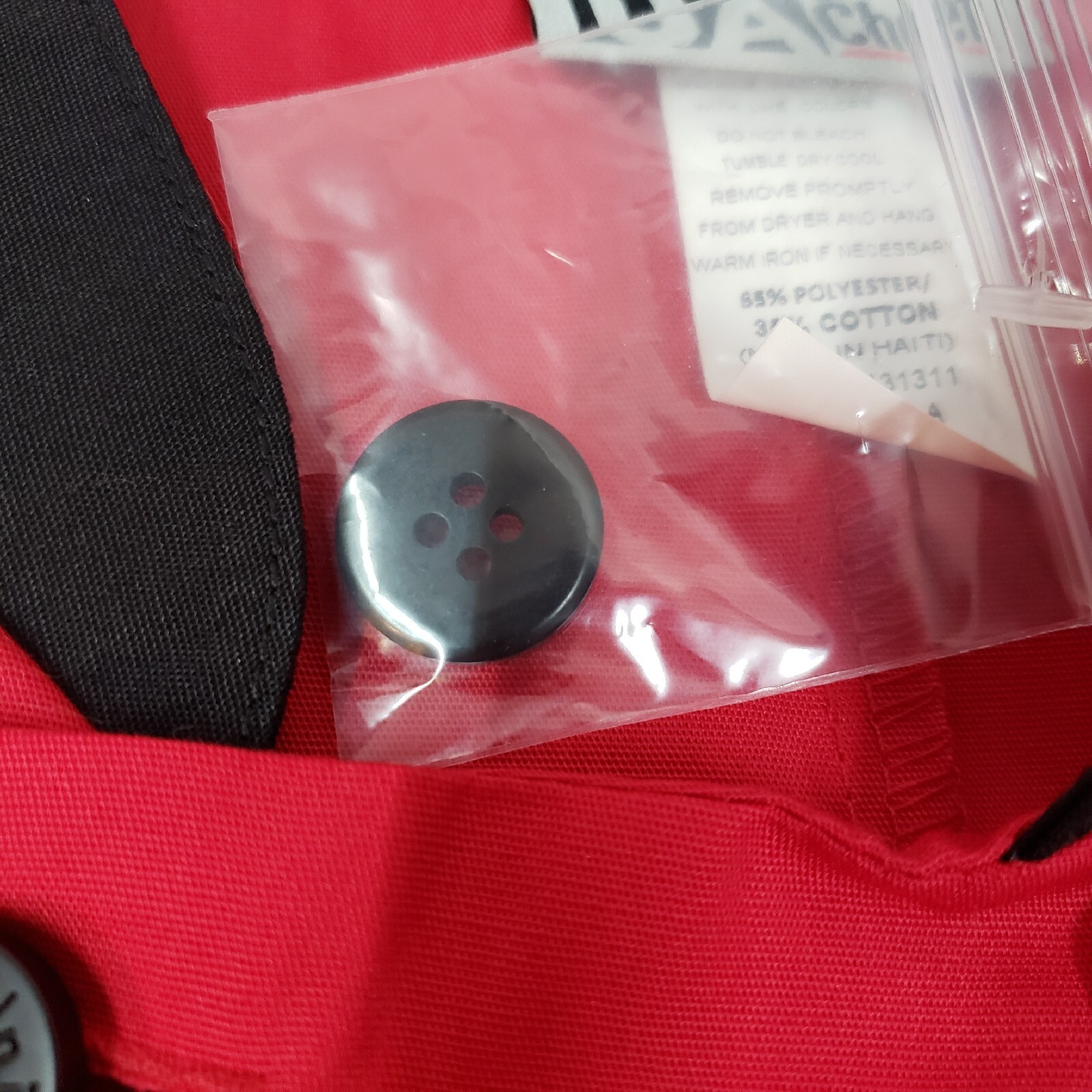 UA Uniforms Chefs Jacket - MEDIUM - Double Button Red & Black - NEW WITH TAGS