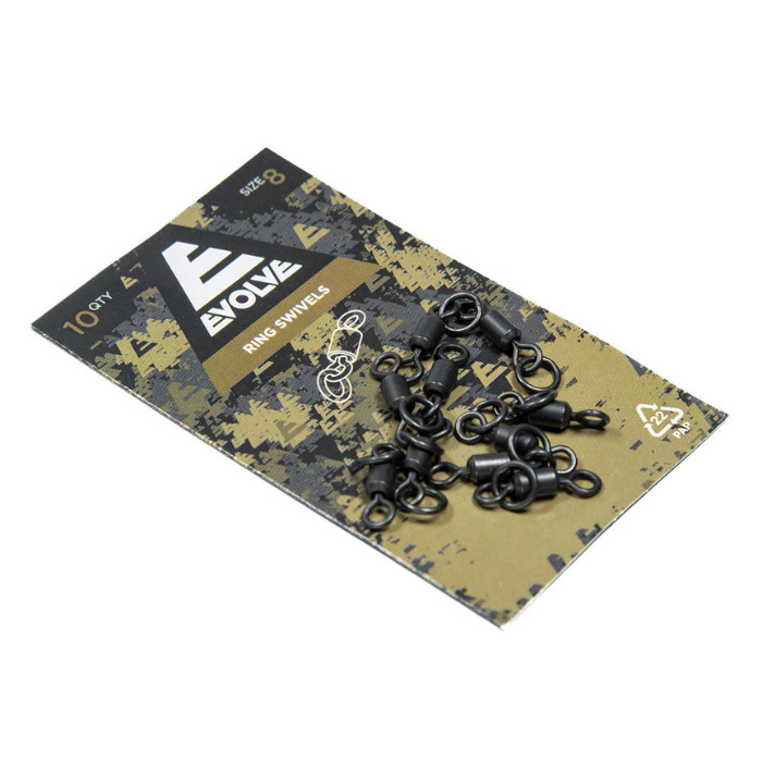 Evolve Tackle Ring Swivels – Carp Fishing Terminal Tackle, All Sizes