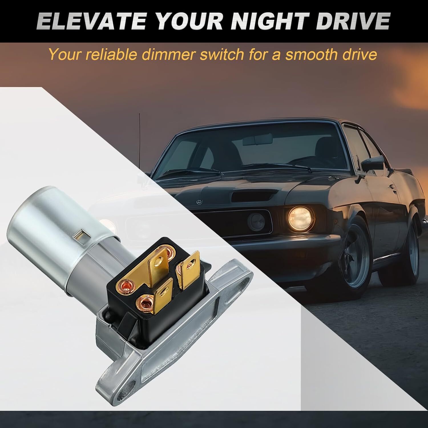 Floor Mounted Headlamp Headlight Dimmer Switch D808 For GMC CHEVY CADI