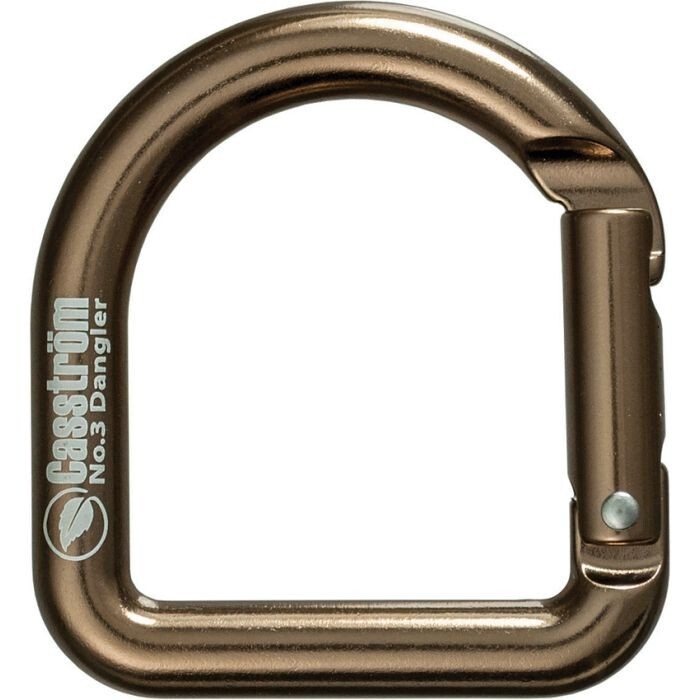 Casstrom Carabiner Antiqued Brass-Finished Aluminum Over 400kg Breaking Strength