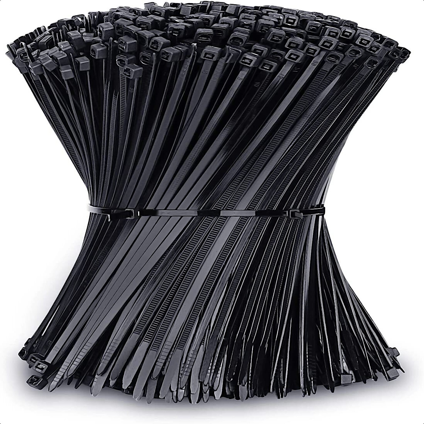 500 BULK~6" (2.5mm Wide) BLACK CABLE ZIP TIES Heavy Duty UV Resist UL 6/6 Nylon