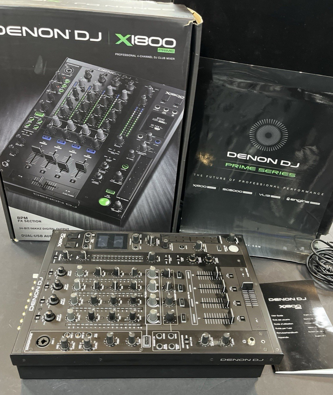 Denon DJ X1800 Prime Series Professional 4 Channel Club Mixer
