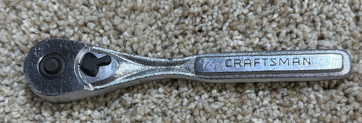 Vintage Craftsman 3/8" Drive Ratchet 43796 Made USA