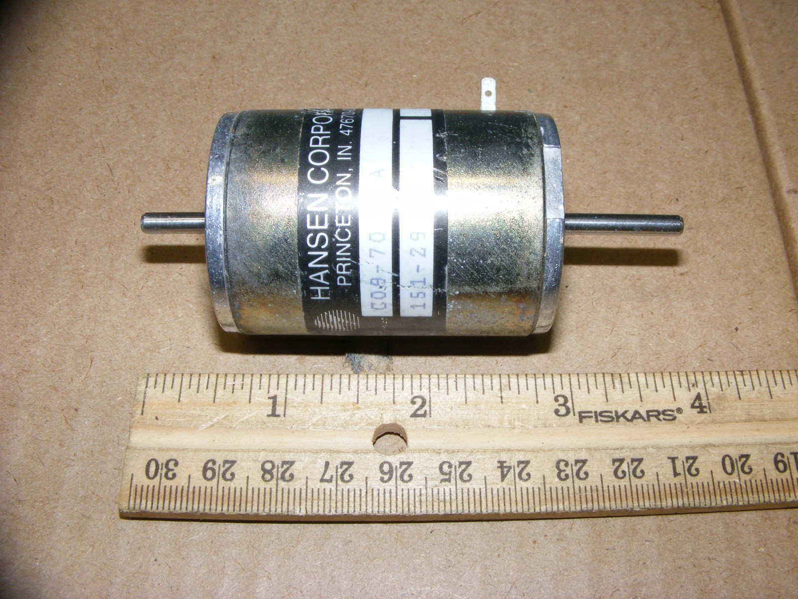Hansen Electric Motor Dual Shaft C09-70663A , 151-29-1 , 9308 , .155 Shaft (zz5)