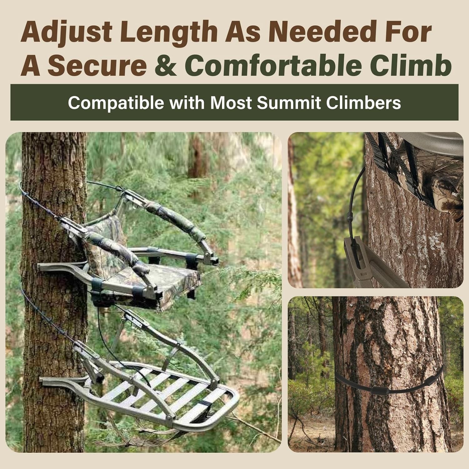 Climbing Tree Stand Replacement Cables for Summit Climber 65 Hang on Climb