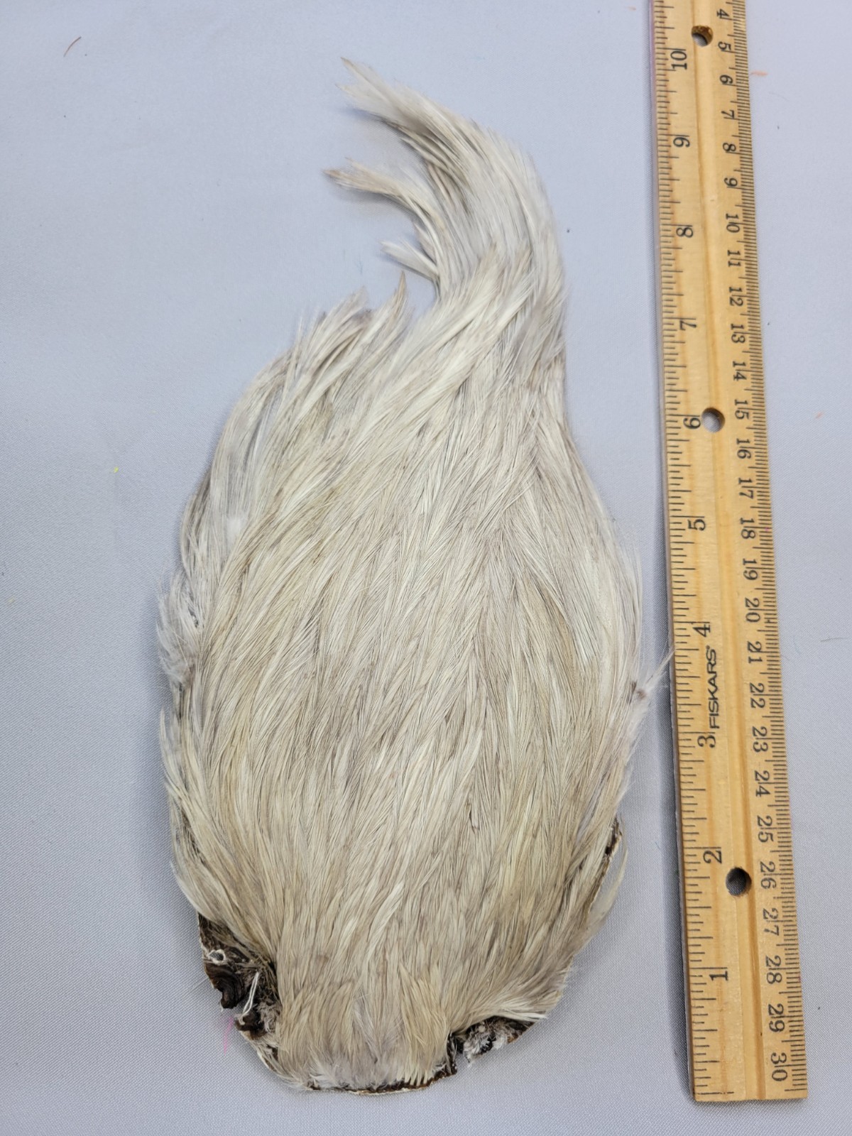Lot 149,  Top Quality  DUN  India Rooster Streamer Neck Cape Feathers