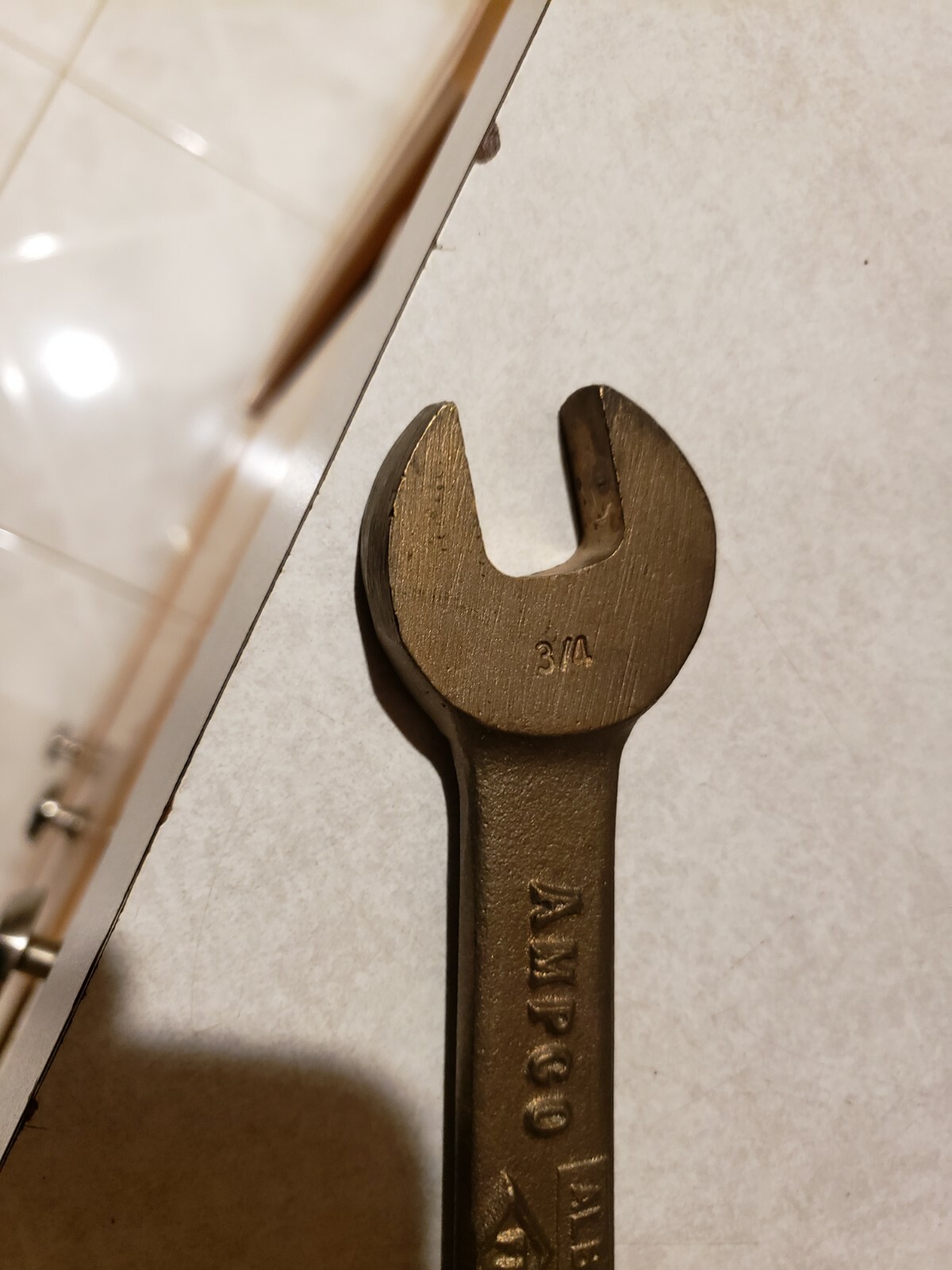 AMPCO W-722 COMBINATION OPEN-END WRENCH ALBRZ 3/4"-7/8"