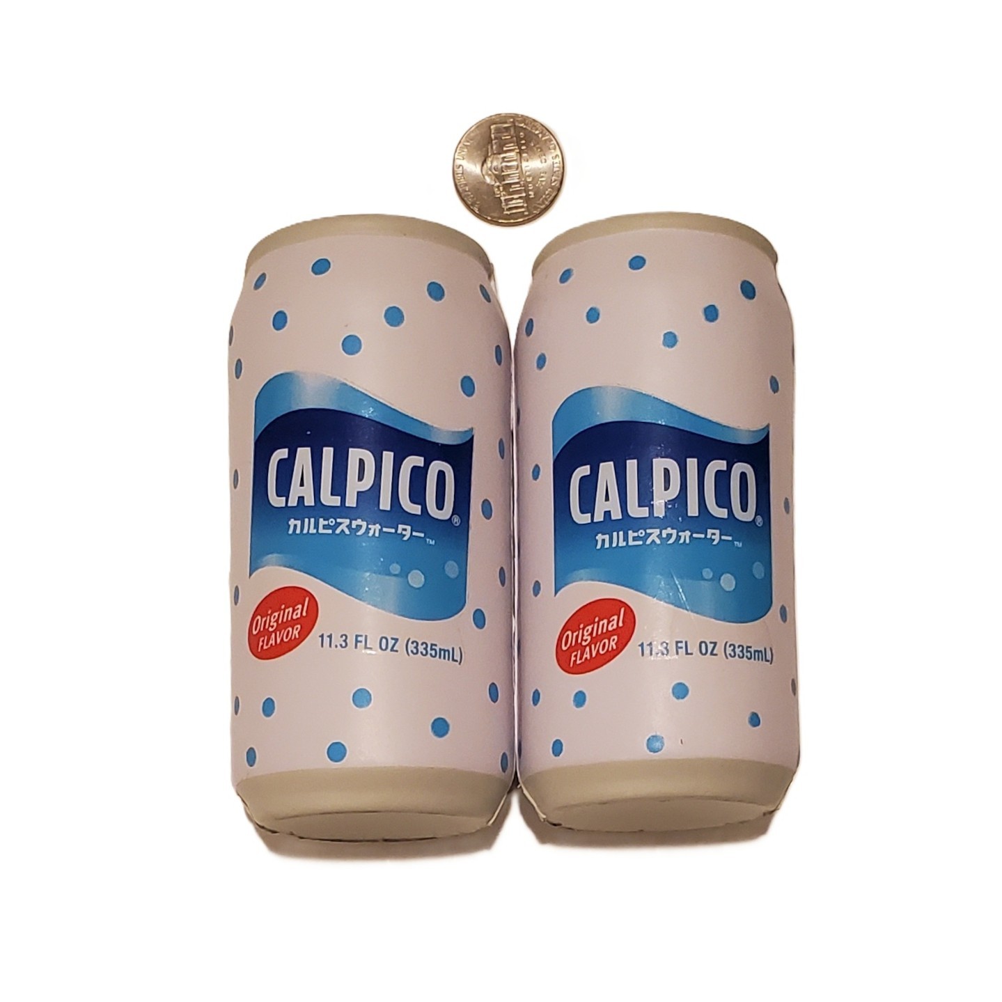 NEW Calpico Can Stress Ball Foam Exercise Squeeze Toy Pack of 2 Promo Item Japan