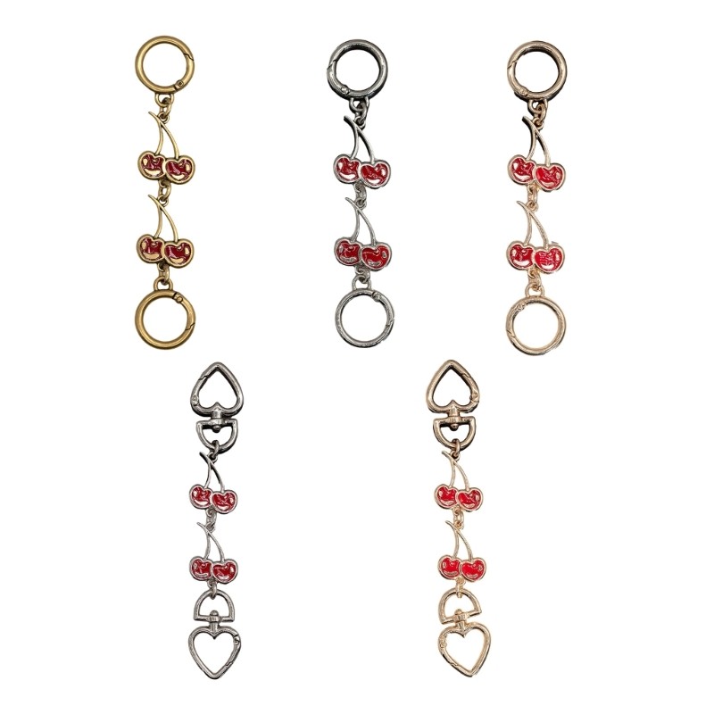 Cherry Bag Strap Extender Metal Extension Chain for Enhancing Fashion Purses
