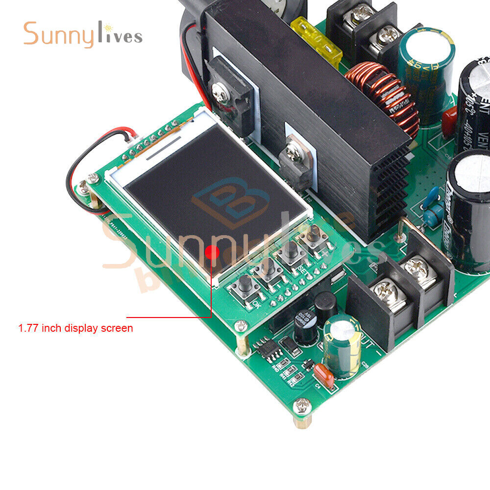 DC9V~60V 900W 15A CNC LCD Display Constant Current Voltage DC Boost Module New