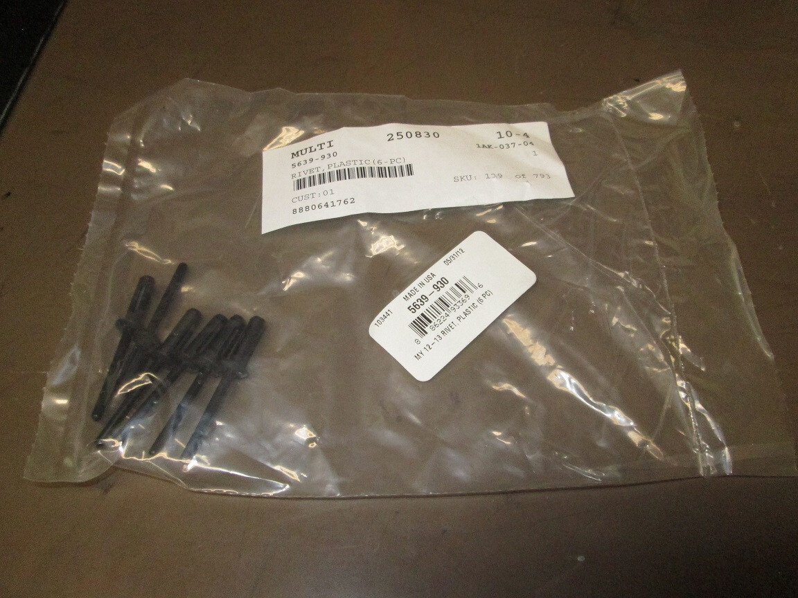 Arctic Cat OEM Snowmobile Tank Pad Replacement Rivets (Set of 6) 5639-930