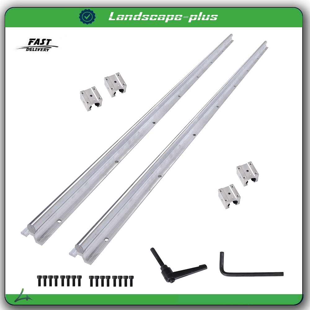 4PCS SBR16UU Bearing Blocks with 2PCS SBR16-1500mm Linear Guide Rails New
