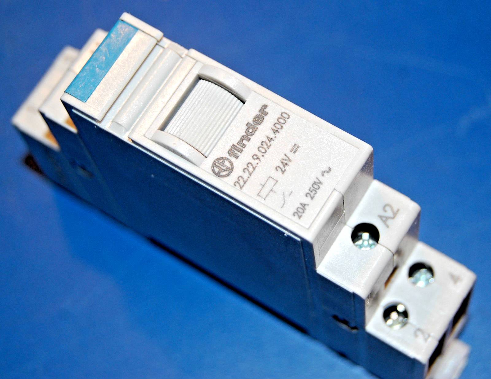 Finder 22.22.9.024.4000 Monostable Relay "NEW" (24VDC, 20A, 250V) Lot of 2