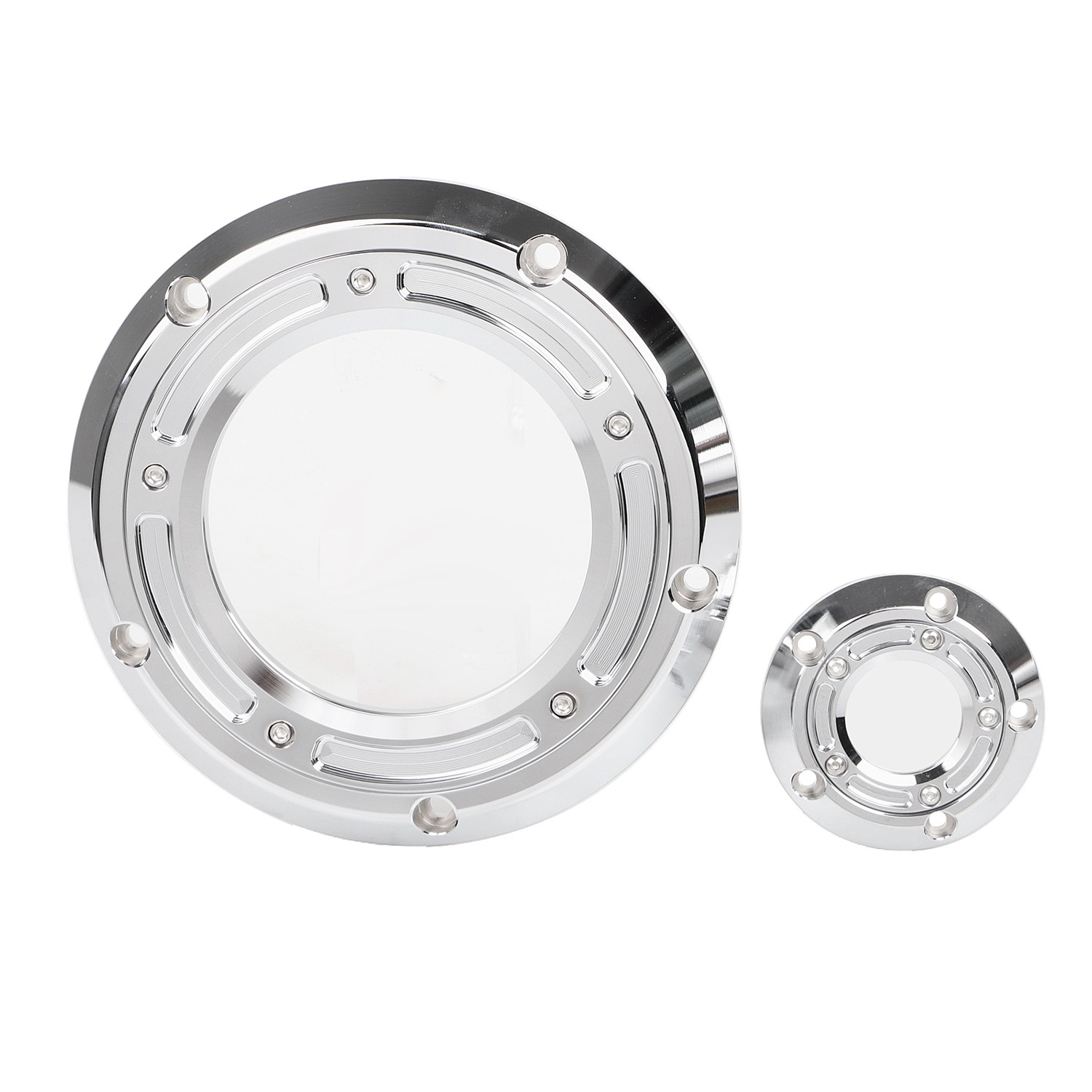 Chrome Clear Derby Timing Timer Covers For Harley Dyna Heritage Softail Touring