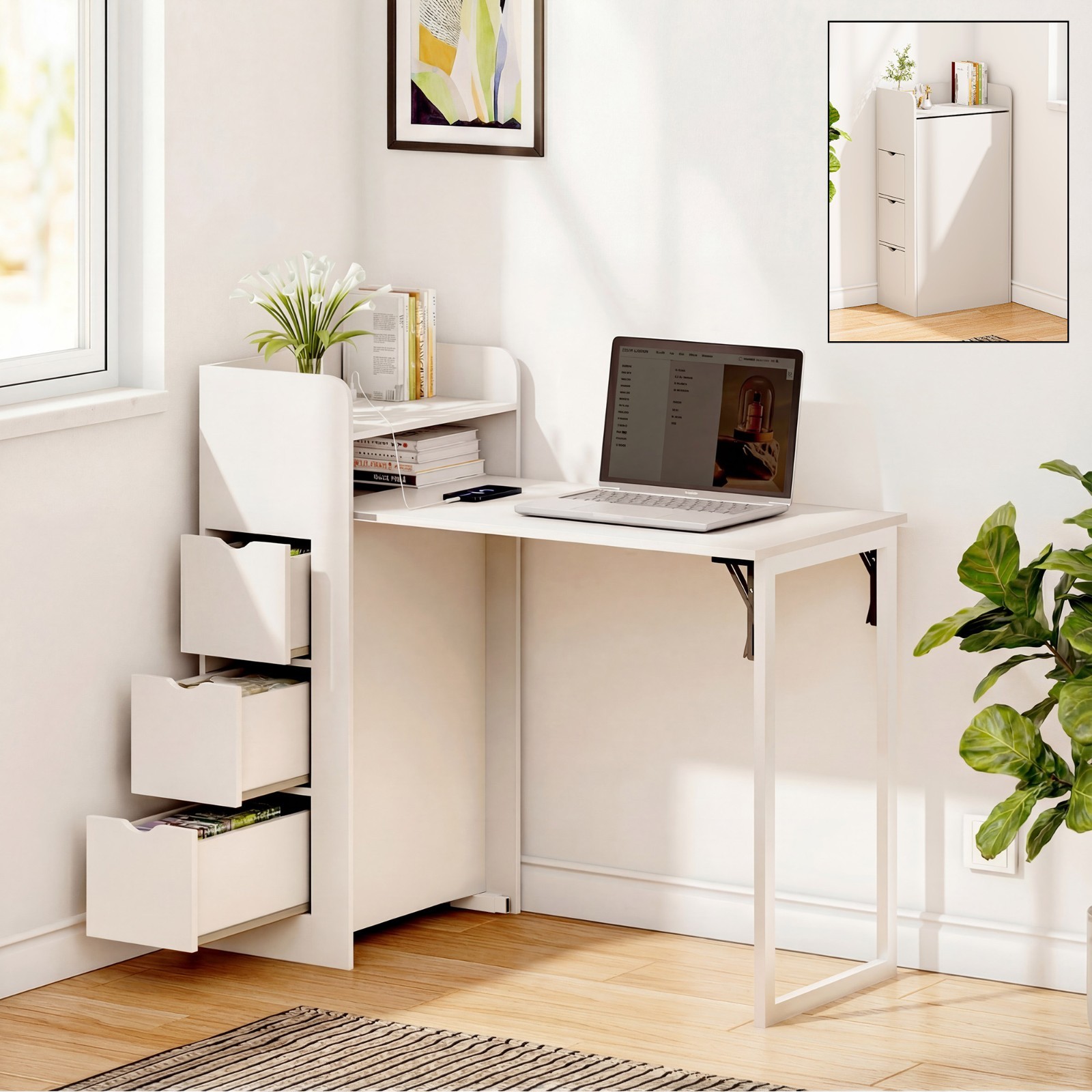 LAUSAINT HOME Wall Mounted Foldable Desk