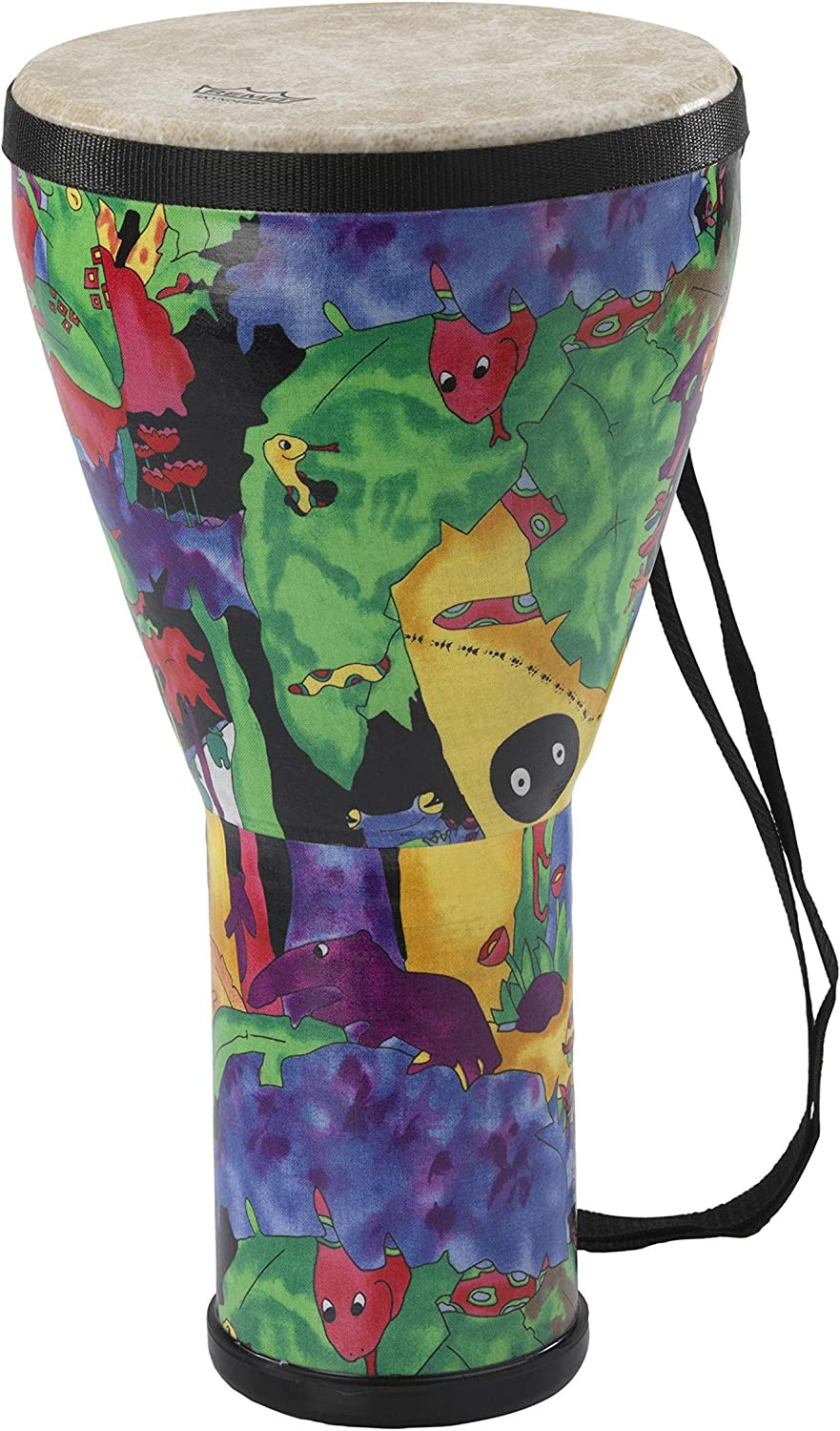 KD-0608-01 Kids Percusson 8" Djembe Drum, Rain Forest