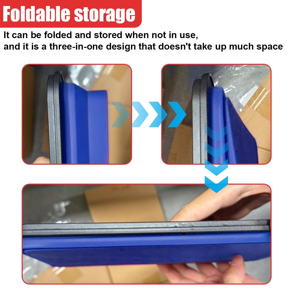 3PCS Collapsible Magnetic Parts Tray Set, Silicone Foldable Magnetic Tool Tra...