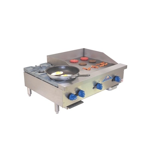 Comstock-Castle FHP36-24 36" Countertop Gas Griddle/Hotplate Combo, Manual Co...