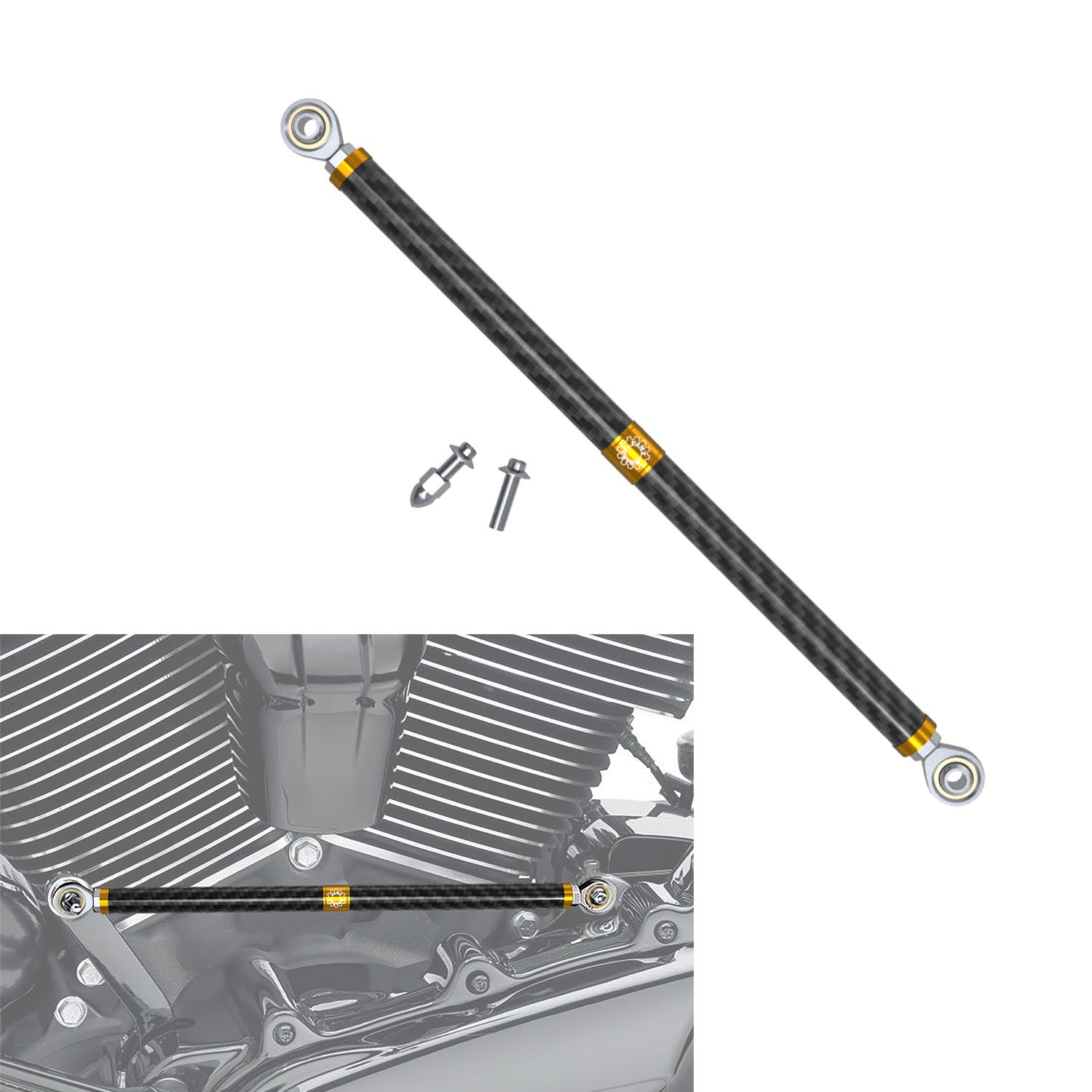 Adjustable Gear Shift Shifter Rod Linkage for Harley 1986-later Softail Touring