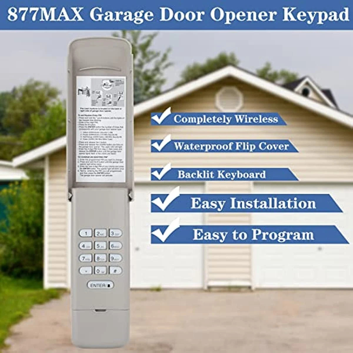 LiftMaster 877LM Wireless Garage Door Keyless Entry System