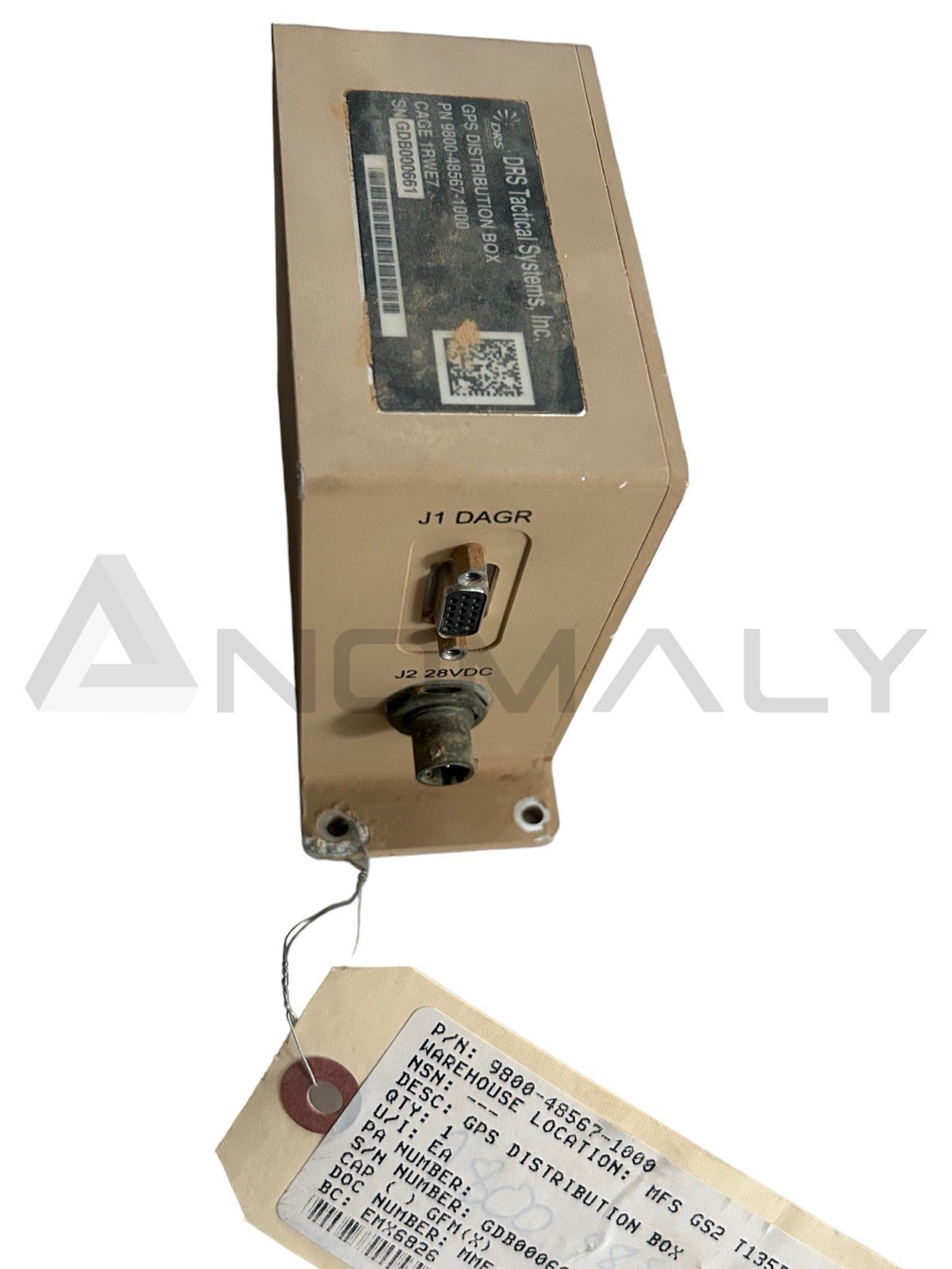 DRS Tactical Systems, GPS Distribution Box, CAGE 1RWE7, NSN 6110-01-698-6107