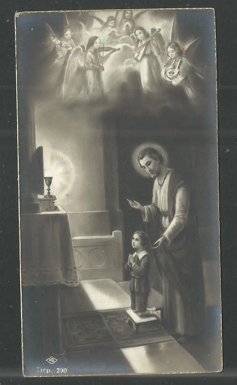Holy card antique de San Jose santino image pieuses estampa