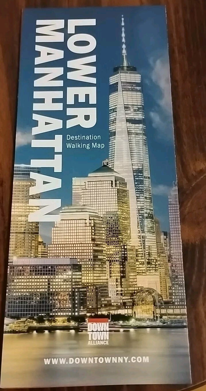 New York City NYC Lower Manhattan Destination Walking Map Guide 2024 Edition