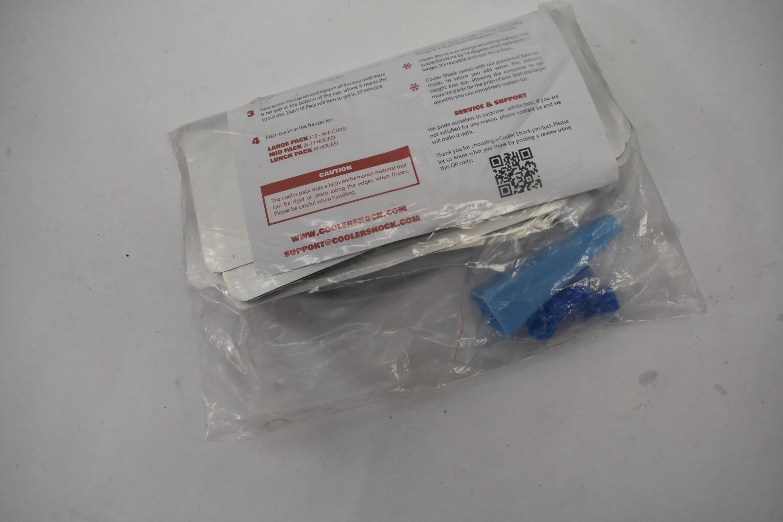 Cooler Shock Reusable Ice Packs All Purpose 4 Pack Replacement Set Kit