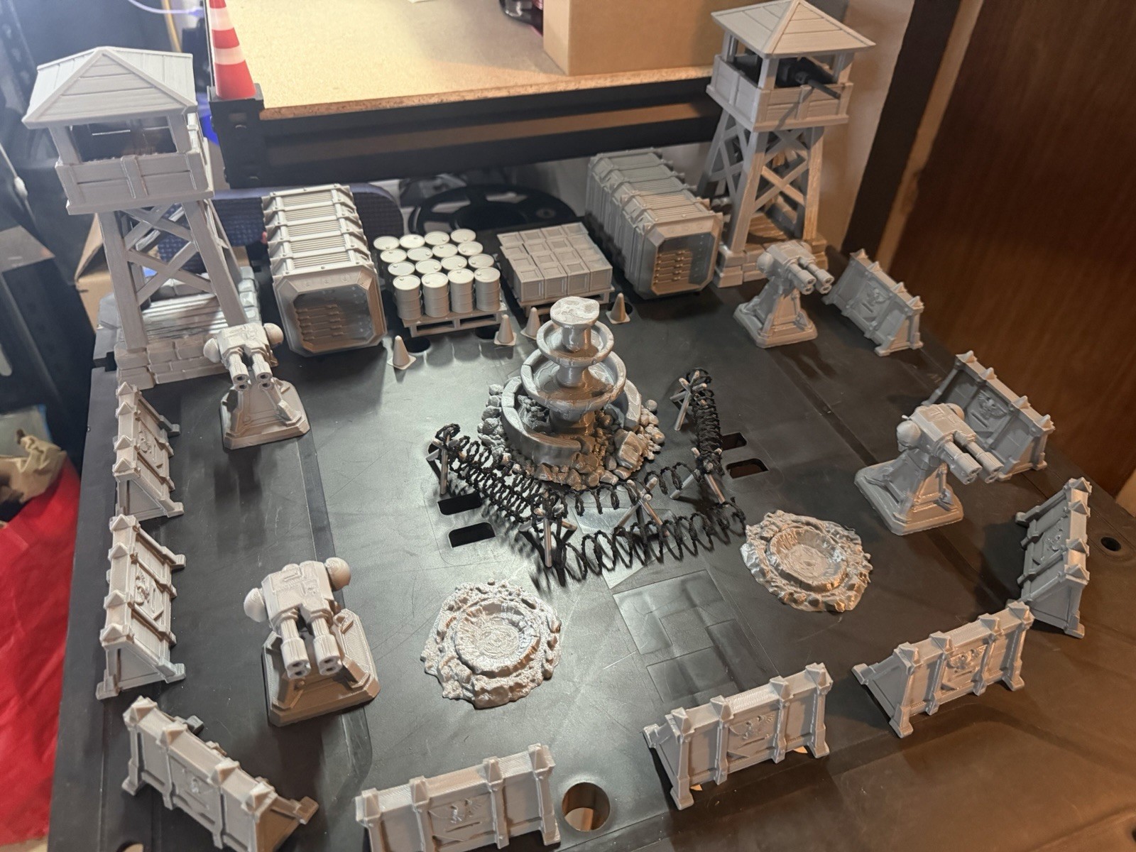 Warhammer DnD Compatible Destroyed Prison Gray Unpainted