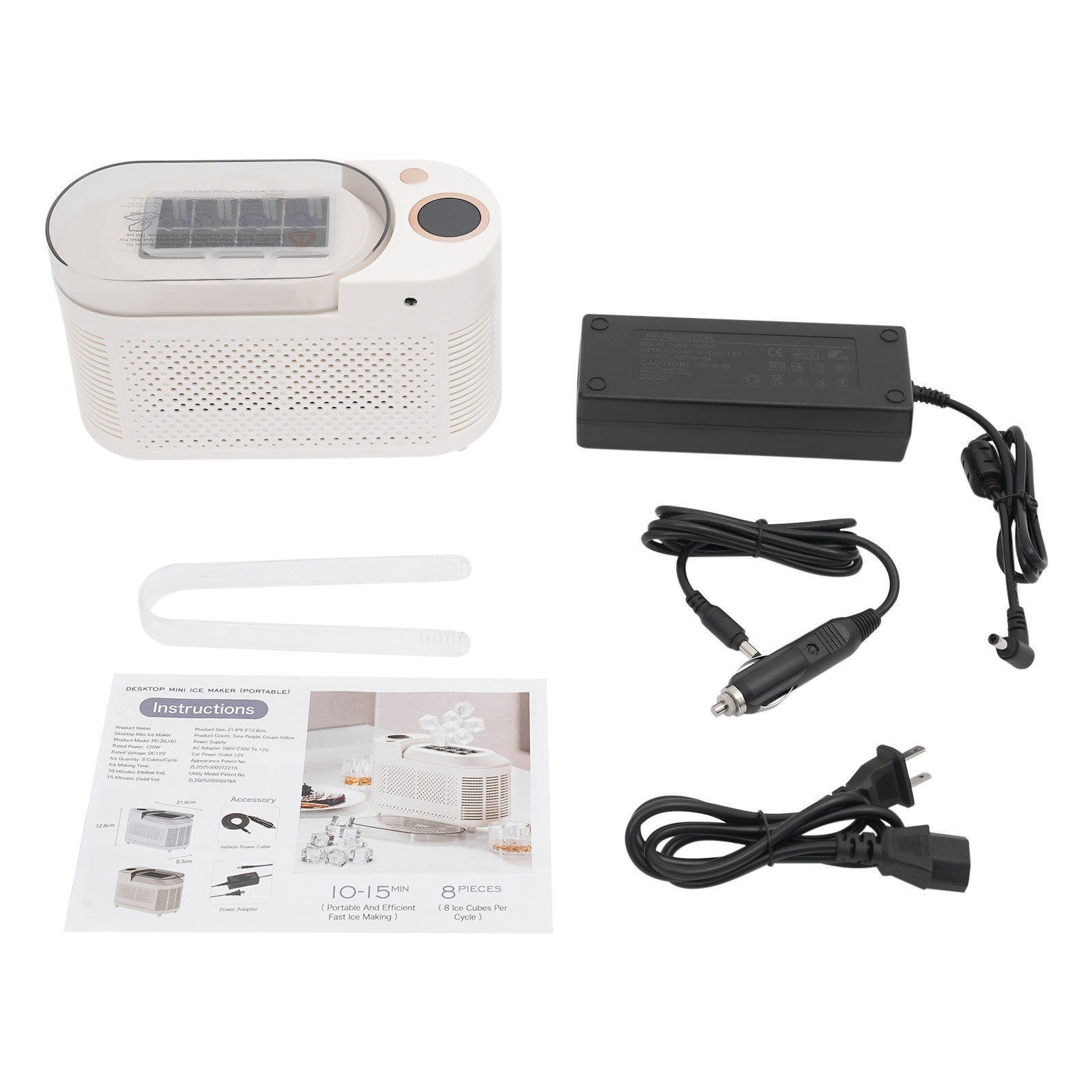 Mini Ice Maker Mini Countertop Ice Maker Compact Ice Machine for Home/Car/Travel