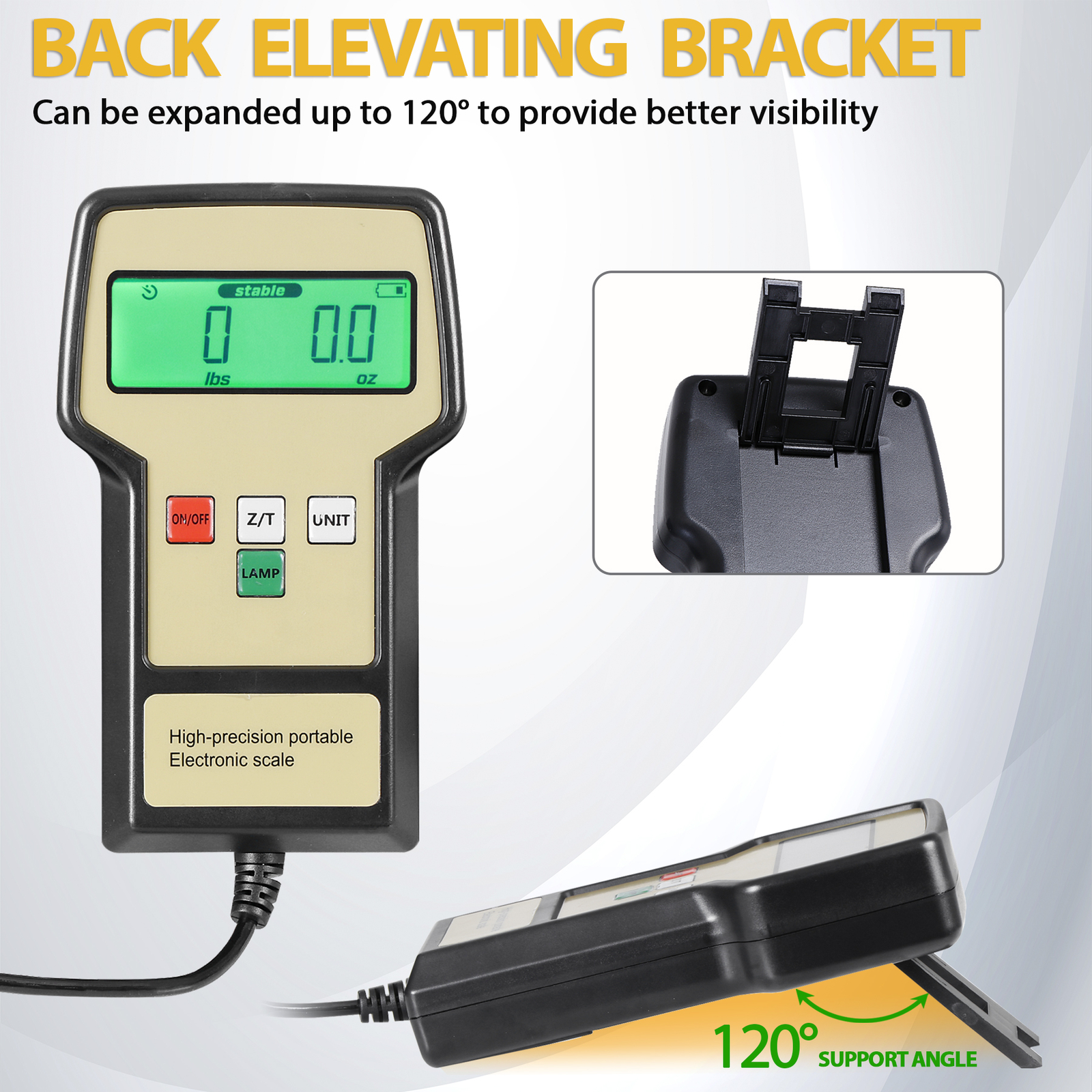 220 lbs Electronic Refrigerant Charging Digital Weight Scale LCD Display