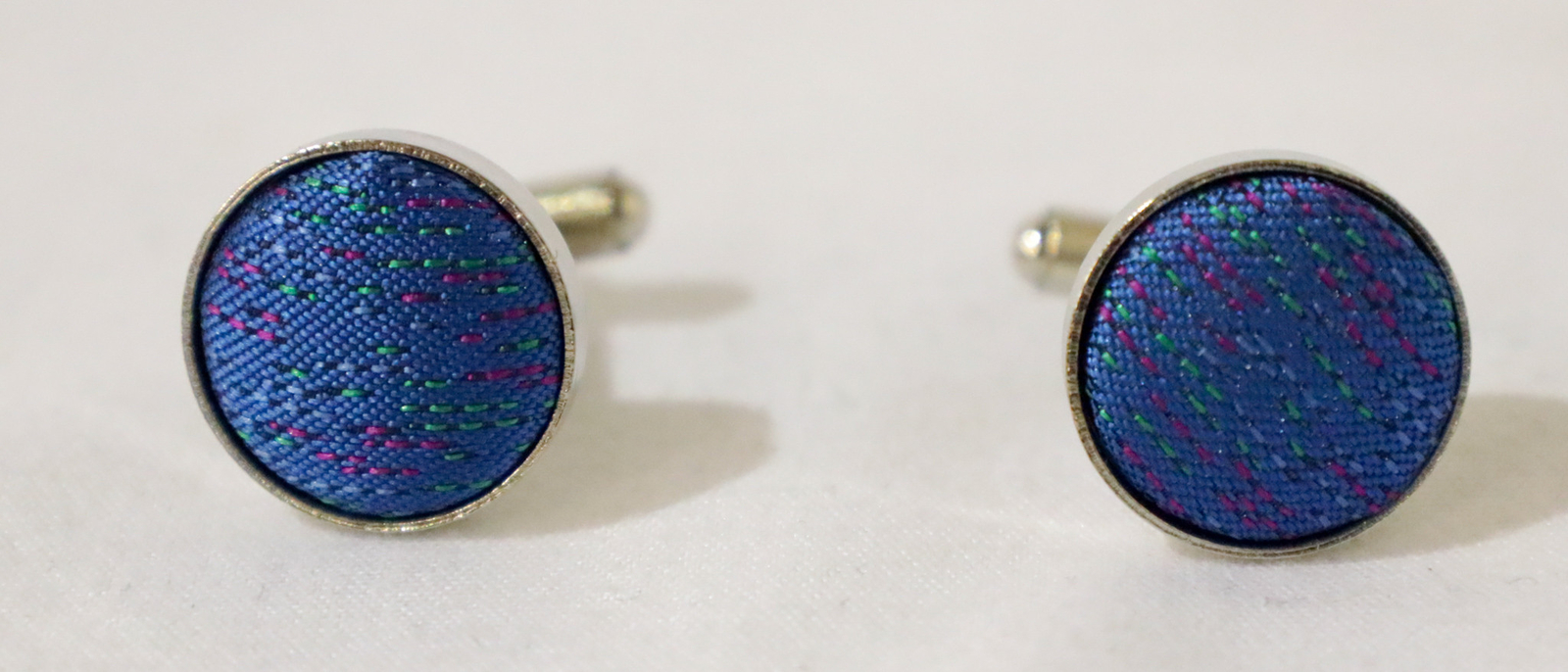 Ties-2-You Men's Silk Tie Handkerchief Cufflinks Set CG2 Blue/Purple One Size