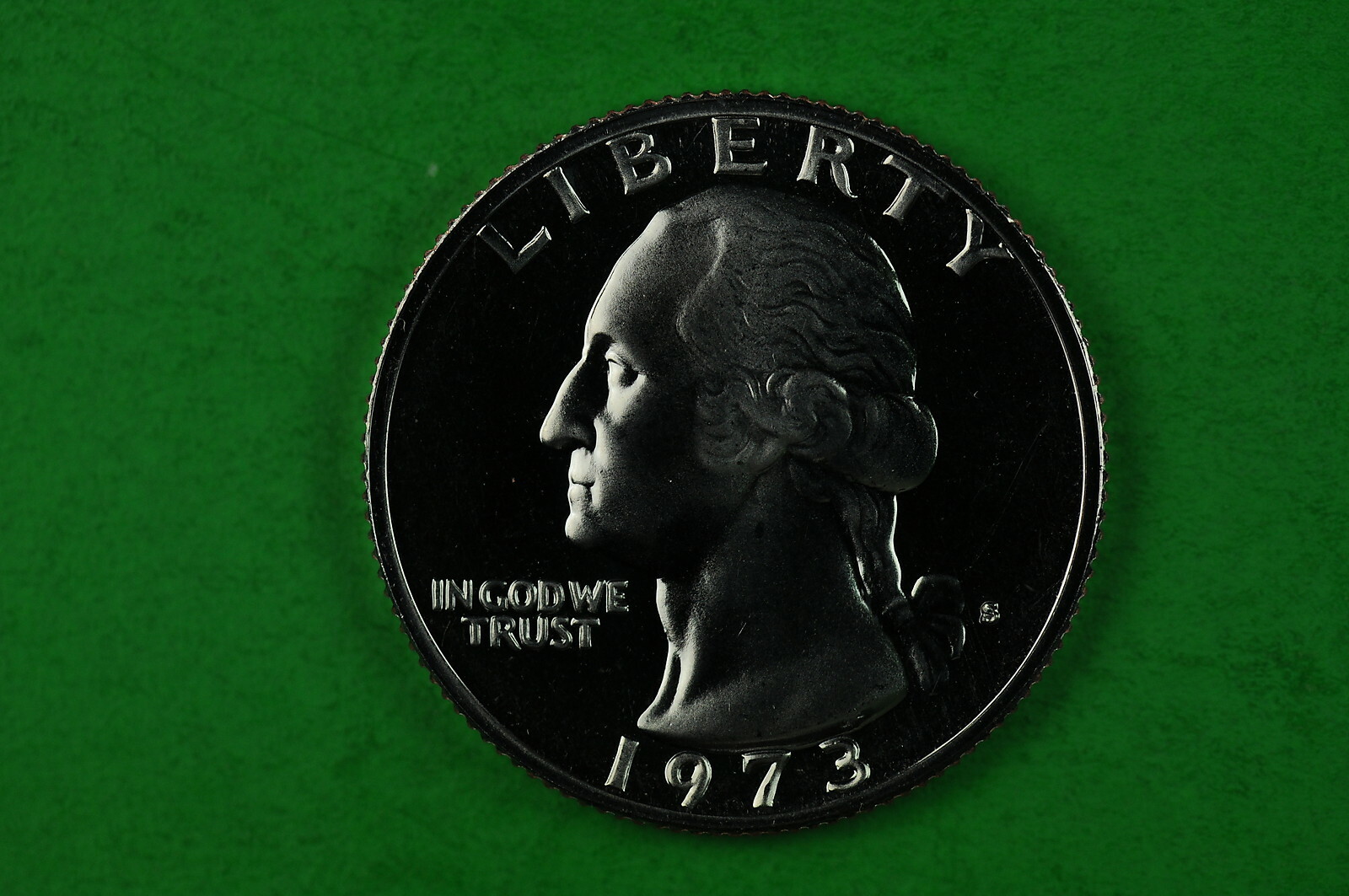 1973-S Deep Cameo Washington GEM  Proof  US Quarter Coin