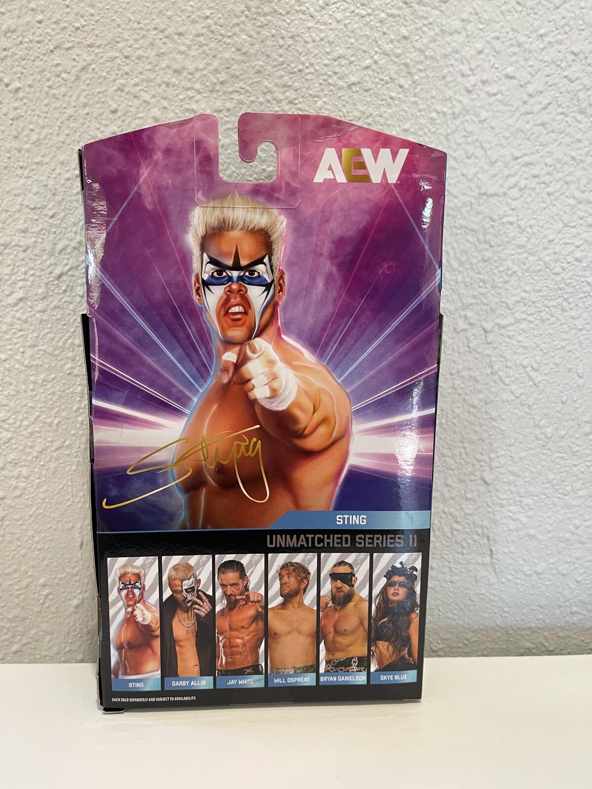 AEW Luminaries Collection Sting Action Figure Unmatched 8-Pc