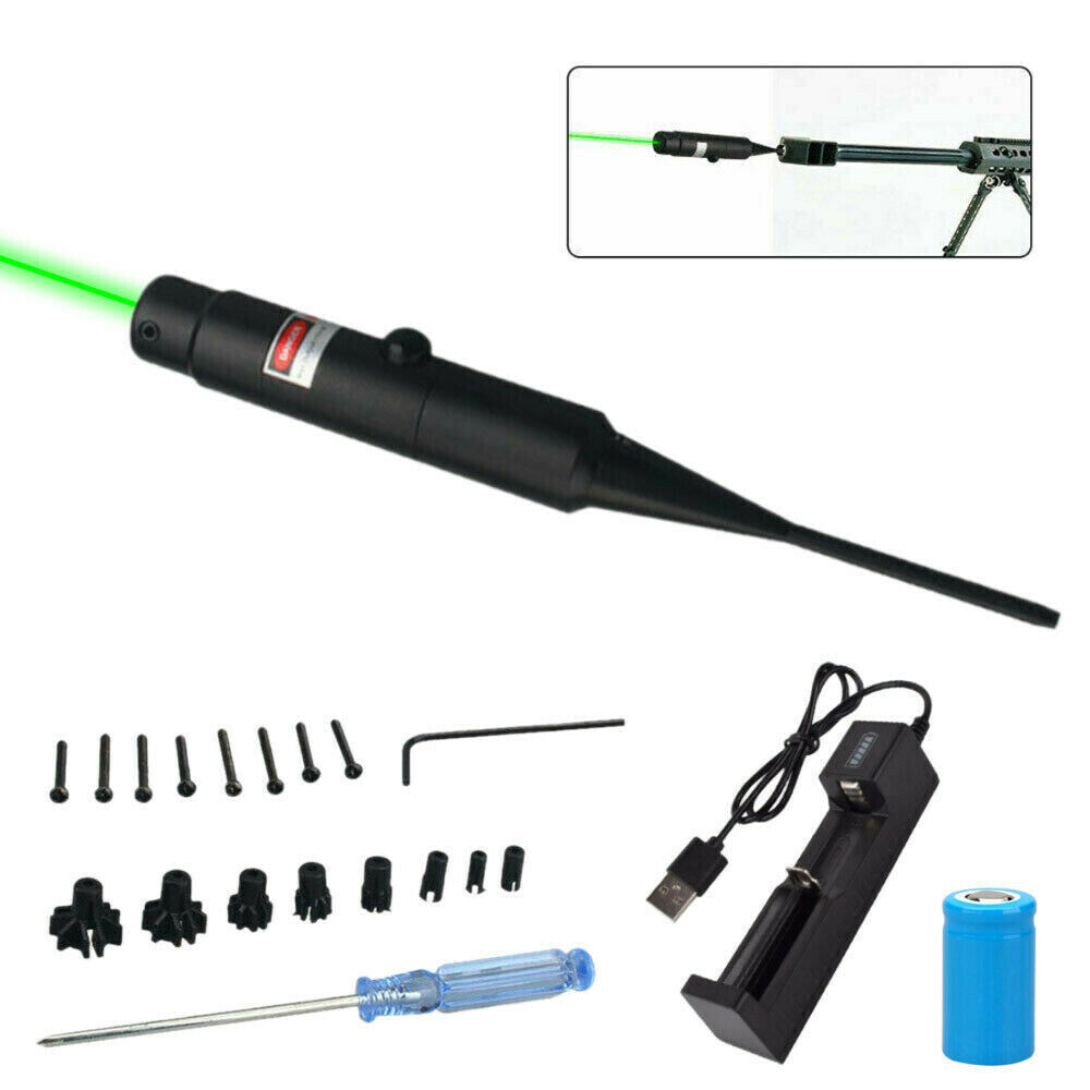 Green Laser Bore Sighter Sight Collimator for .177 to .50 Caliber Rifles Handgun