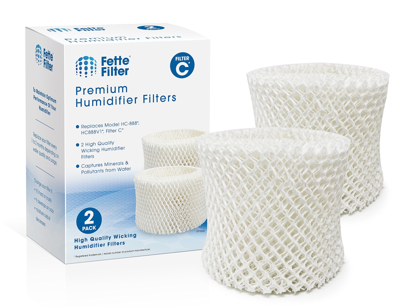Humidifier Wicking Filter Compatible with HoneyWell HC-888, HC-888N, Filter C