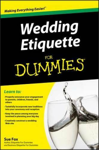 Wedding Etiquette For Dummies - Paperback By Fox, Sue - GOOD