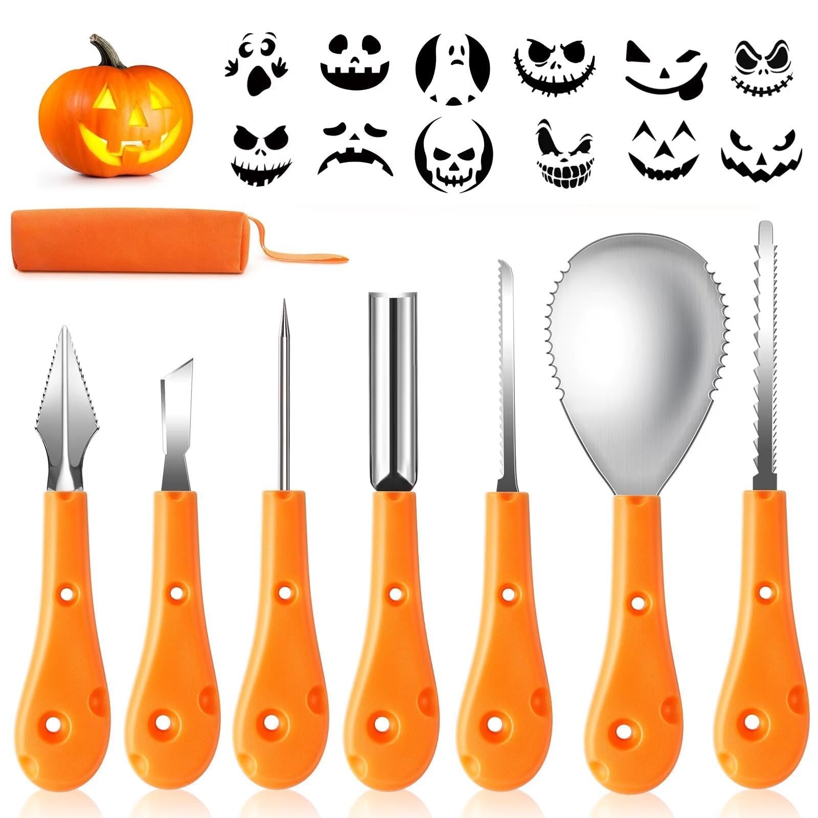 Greatever Halloween Pumpkin Carving Kit,Professional Varies, Stainless Steel