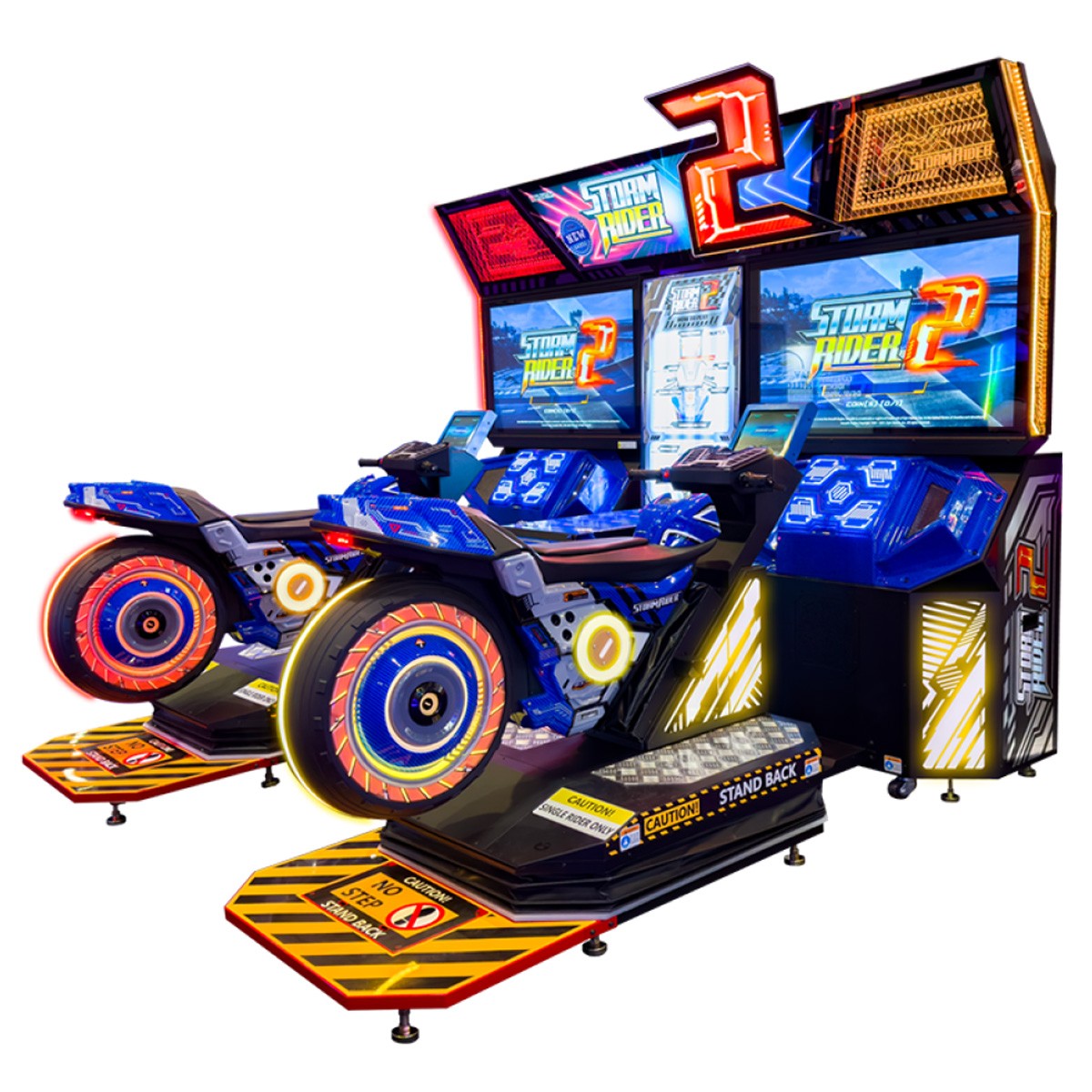 Sega Storm Rider 2 Motion Motorcycle Racing Game - 2 Player
