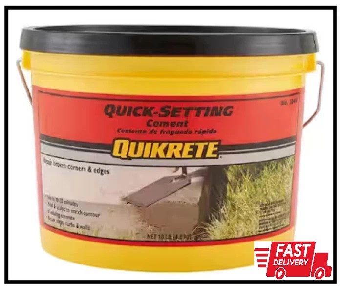 10 lb. Quick-Setting Concrete Mix - Fast and Easy Cement Solution NEW