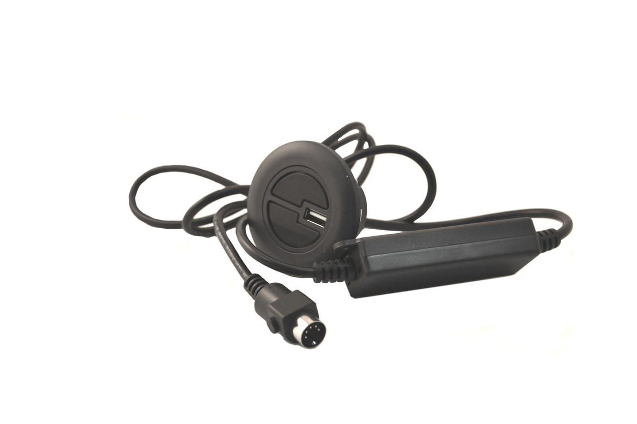 KD Power Two Button Hand Control Round With Blue LED Back Light USB